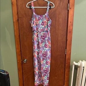 Floral SHEIN wide leg jumpsuit size XL